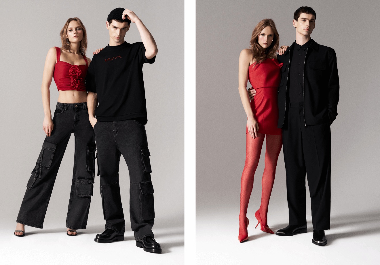 İlhamını aşktan alan hediye seçenekleri sunan Koton, kırmızının ve siyah rengin farklı tonlarını, romantik detaylarla bir araya getiriyor.