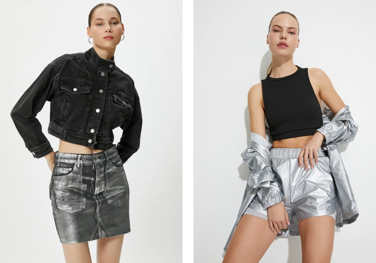 Sıradan bir günü daha özel hale getirmek ve çarpıcı silüetler yaratmak, metalik dokuları günlük hayata dahil etmekten geçiyor.