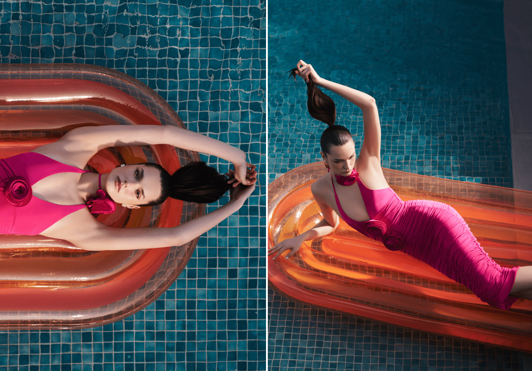 Fiyonk detayı bu senenin unutulmaz motifi olarak karşımıza çıkarıyor. Nostaljik duyguların bir yansıması olan sırt dekolteli elbise tasarımlarına ise inci aksesuarlar eşlik ediyor.