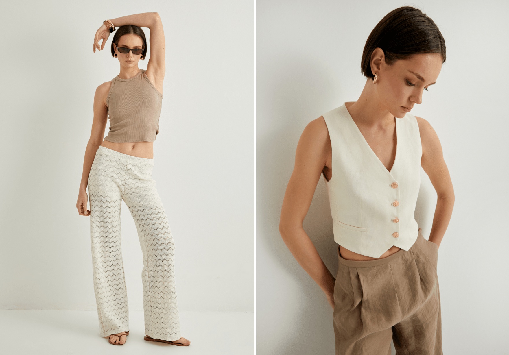 Hafta sonları ya da mayo üzerine çok rahat bir şekilde giyebileceğiniz keten gömlekleri, aynı zamanda ofiste kumaş pantolonlarla da kullanabilirsiniz.