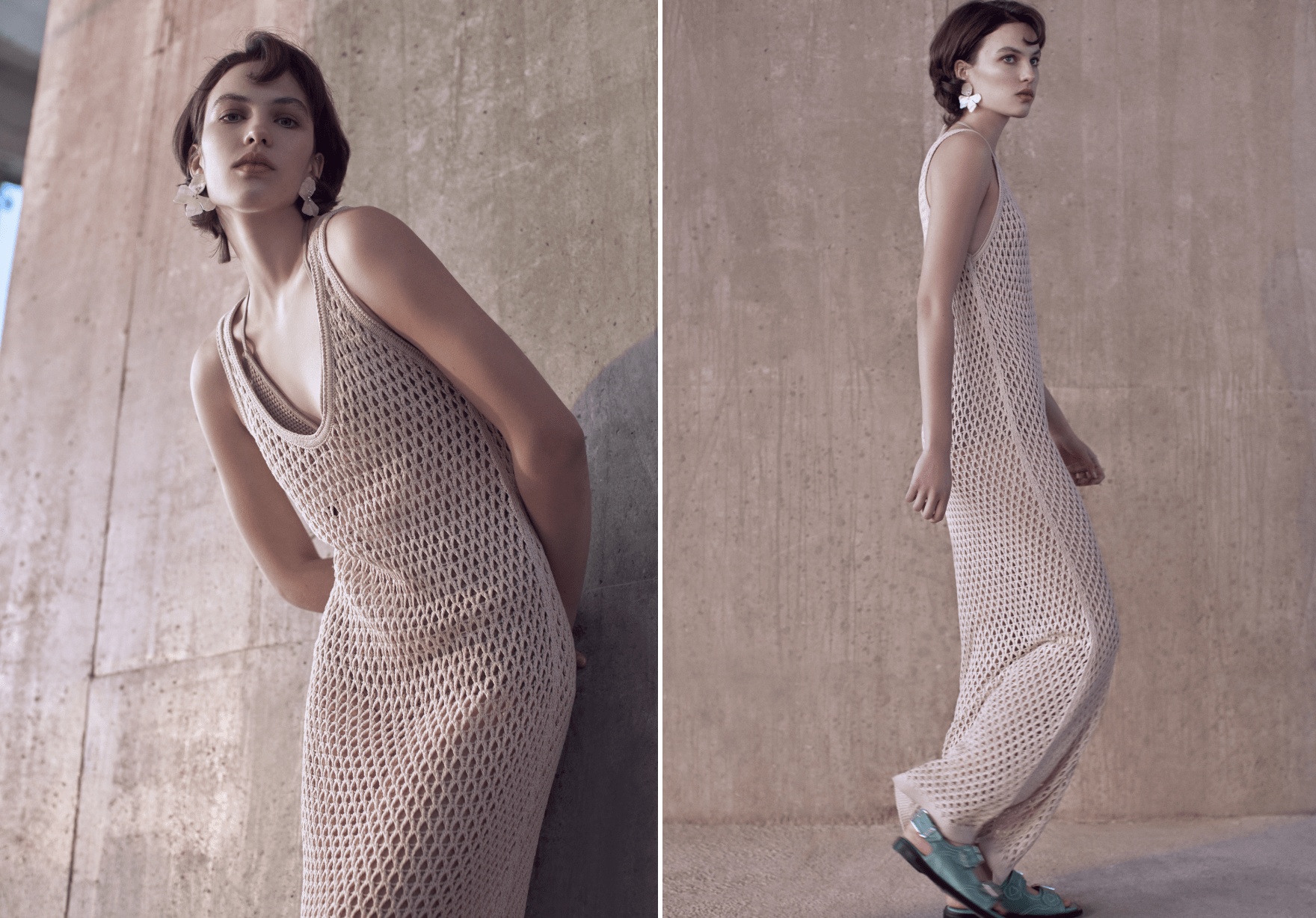 Şık ve kıvrımlı siluetler yaratan kroşe elbiseler, bu sezon doğal tonlara ve beklenmedik asimetrik kesimlere sahip.