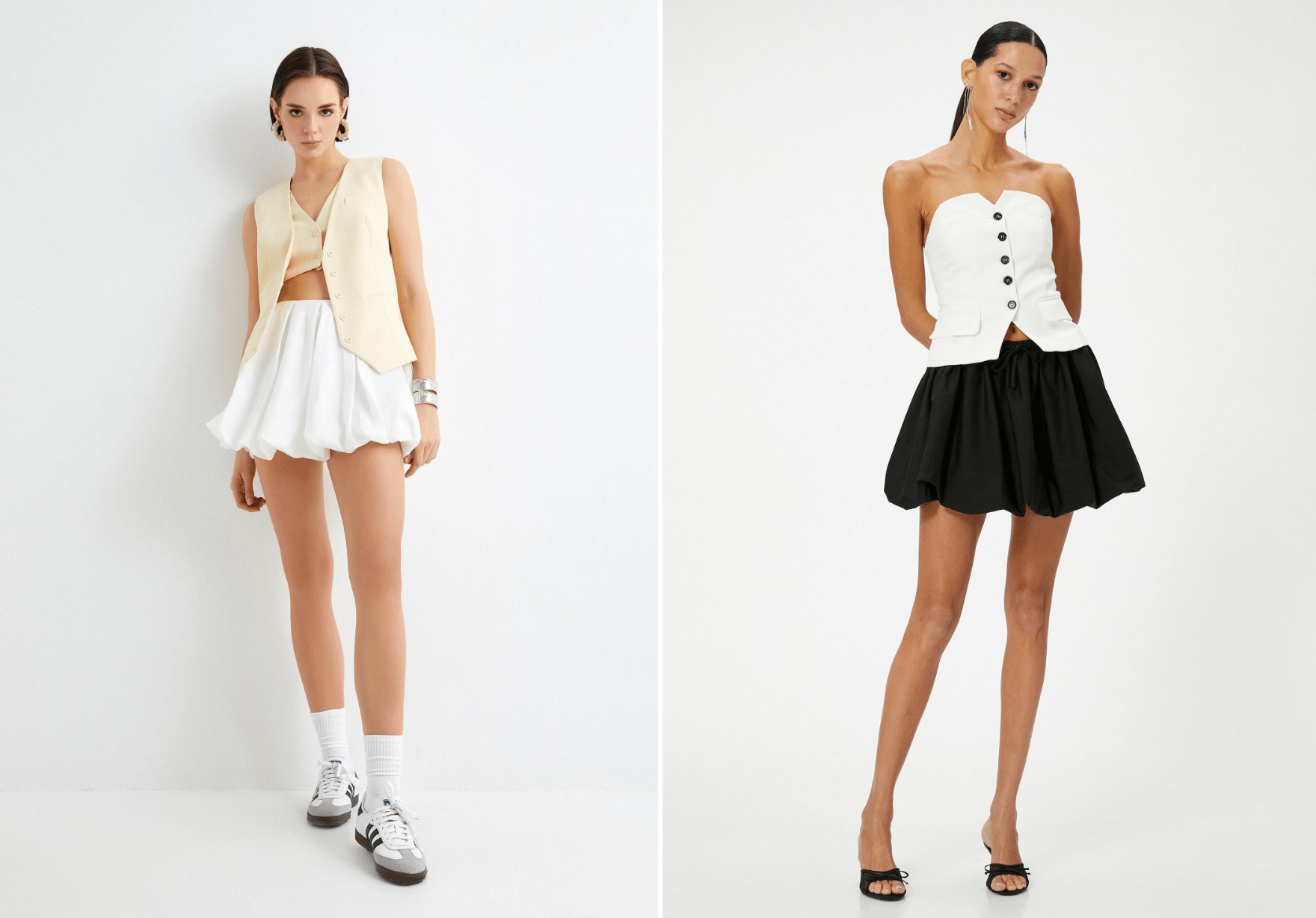 Bu yaz, balon fit parçalarla stilinizi ön plana çıkarırken kombinlerinizi büyük küpeler, geniş bilezikler ve dikkat çekici kolyelerle tamamlamayın.