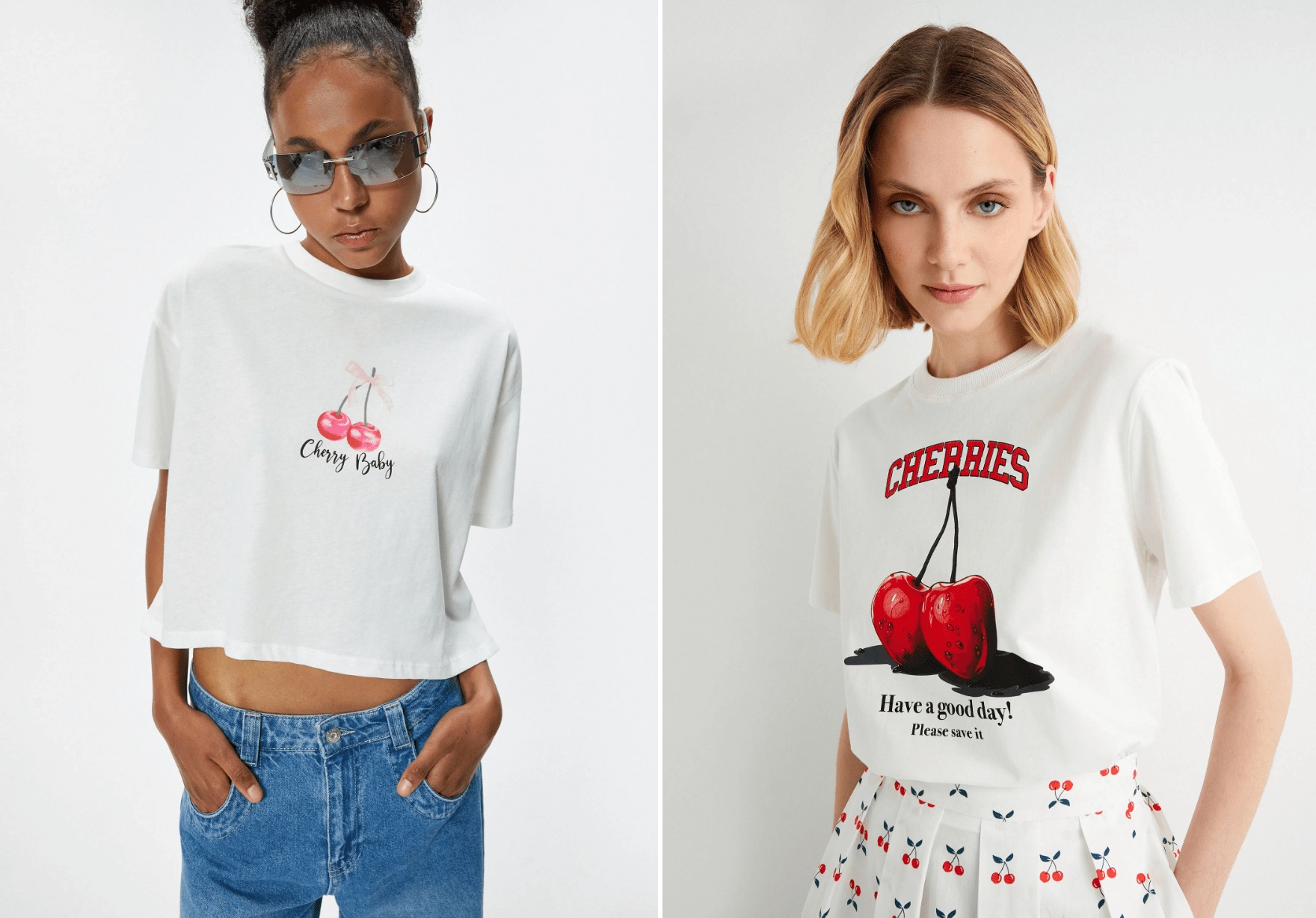 Meyve baskılı takımlar uyumlu duruşuyla zahmetsiz şıklığı stilinizle buluşturacak.