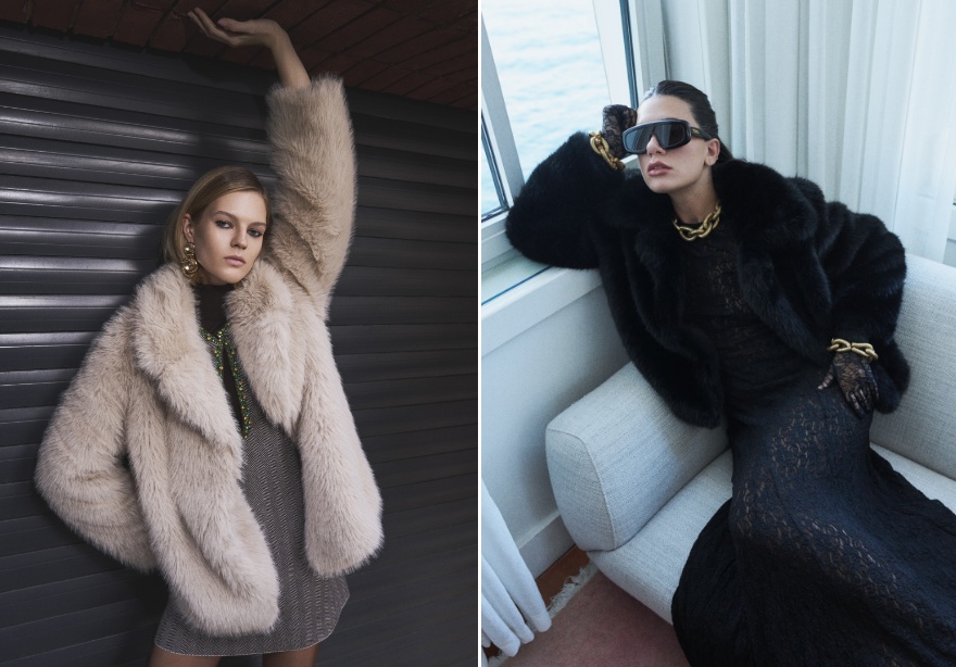 Her türlü kombini maksimalist bir estetikle güncelleyen suni kürk detaylı tasarımlar bu sezon rönesans dönemini yaşıyor.