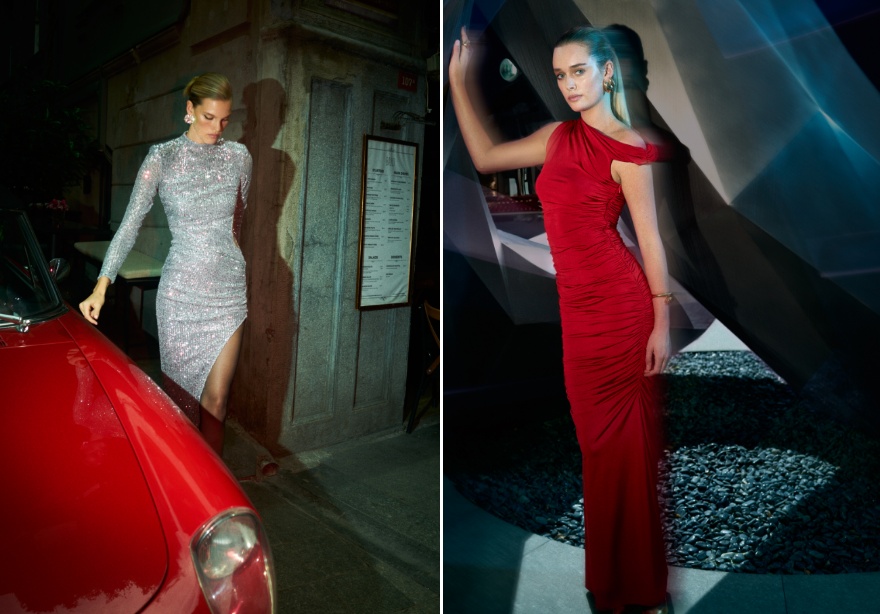 Kadife dokular en trend yeni yıl kombinlerine hayat veriyor. Uzun, kısa ve midi boy seçenekleriyle göz dolduran kadife elbiselerle etkileyici bir parti kombini oluşturabilirsiniz.