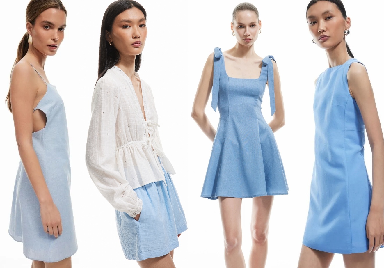 Canlı ama bir o kadar da soft bir etkiye sahip olan uçuk sarı, bu sezon güneşin sıcak dokunuşunu gardıroplara taşıyor. Özellikle keten takımlarla eşsiz kombinler yaratıyor.