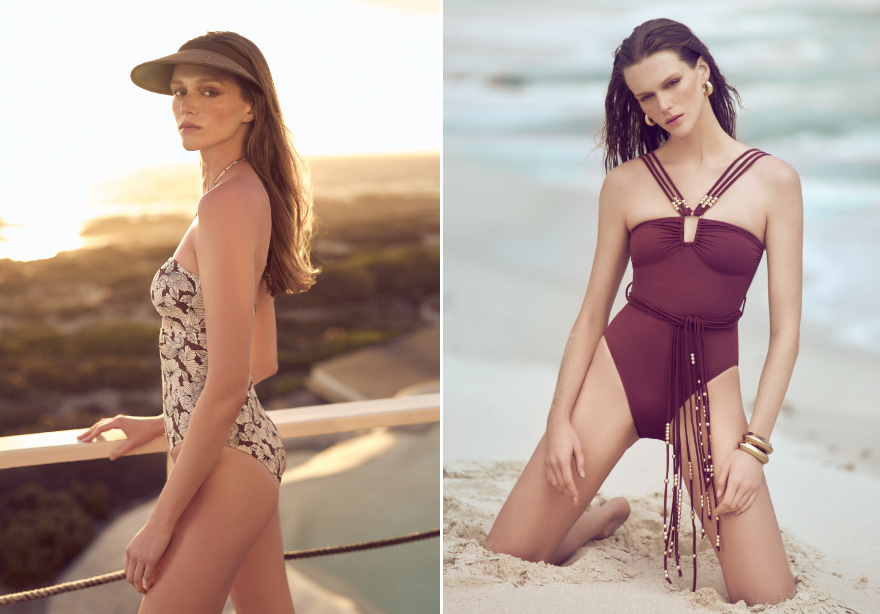 Zarif, doğal ve zamansız bir şıklık sunan kahverengi tonları, özellikle mocha mousse gibi sofistike tonlarla birleşince plaj stiline güçlü bir dokunuş katıyor. Butter yellow ise yaza özgü tazeliği ve zarafetiyle öne çıkıyor.