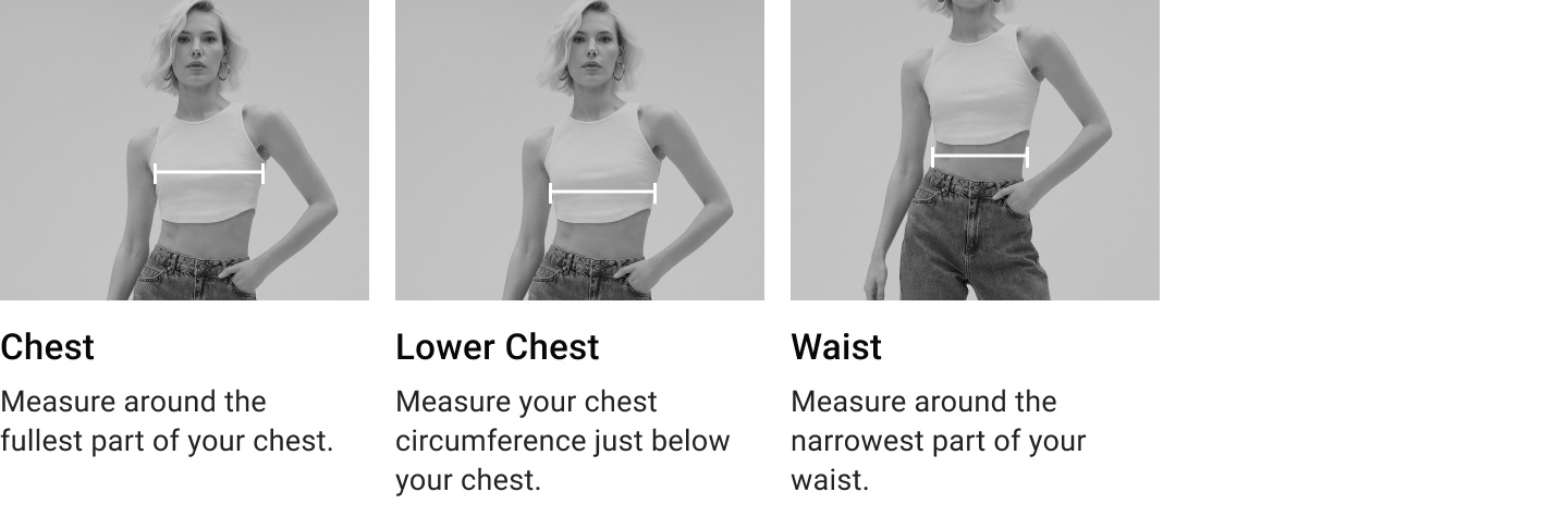 Bedeninizi nasıl ölçmelisiniz? (Women Tops)