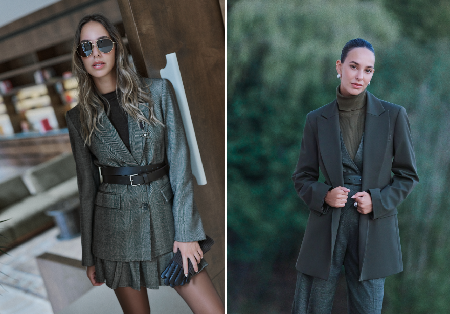 Parlak avokado tonlarından tozlu asker yeşiline, sarıya dönük yağ yeşilinden koyu çim nüanslarına kadar uzanan geniş palet kahverengi ile bu sezonun enerjisini tanımlıyor.