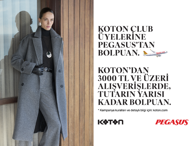 KOTON’DAN 3.000 TL VE ÜZERİ ALIŞVERİŞLERDE, TUTARIN YARISI KADAR BOLPUAN