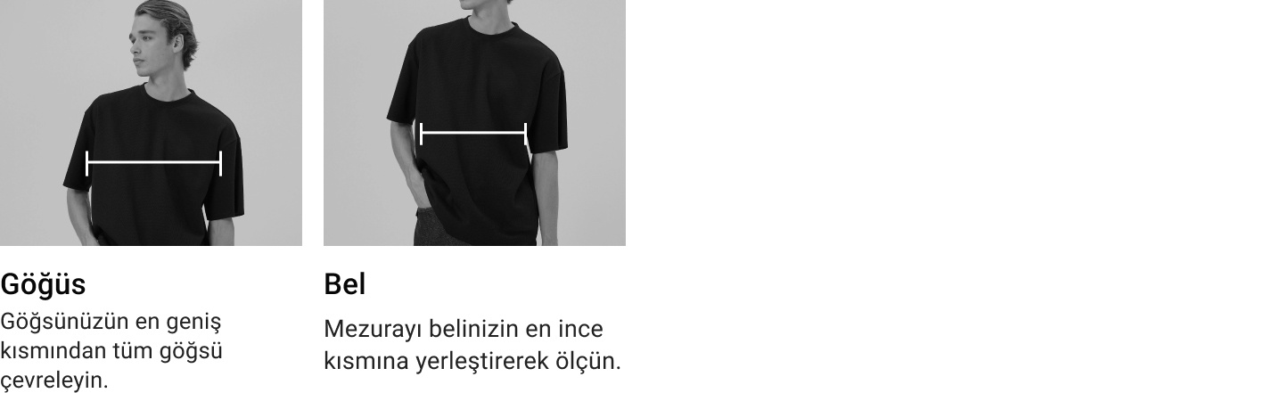 Bedeninizi nasıl ölçmelisiniz? (Büyük Beden Erkek Üst Giyim)