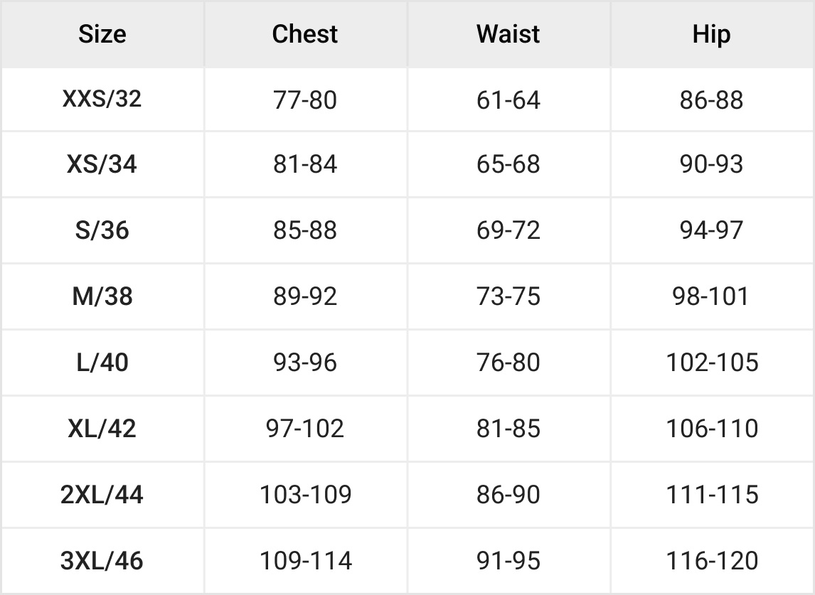 Women Swimsuit Tablosu