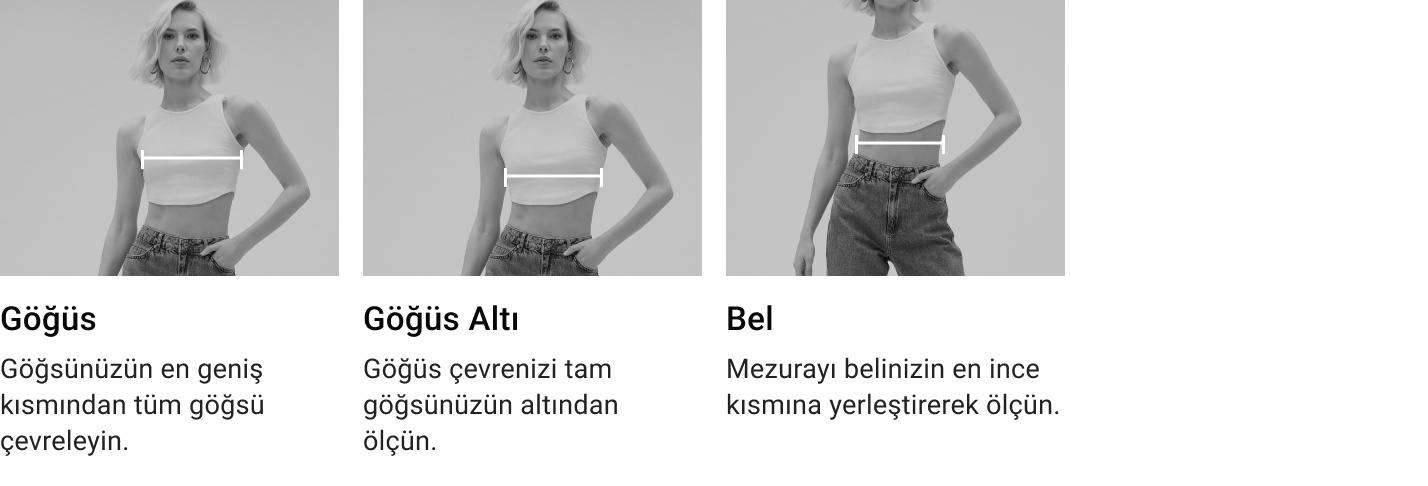 Bedeninizi nasıl ölçmelisiniz? (Genç Üst Giyim)