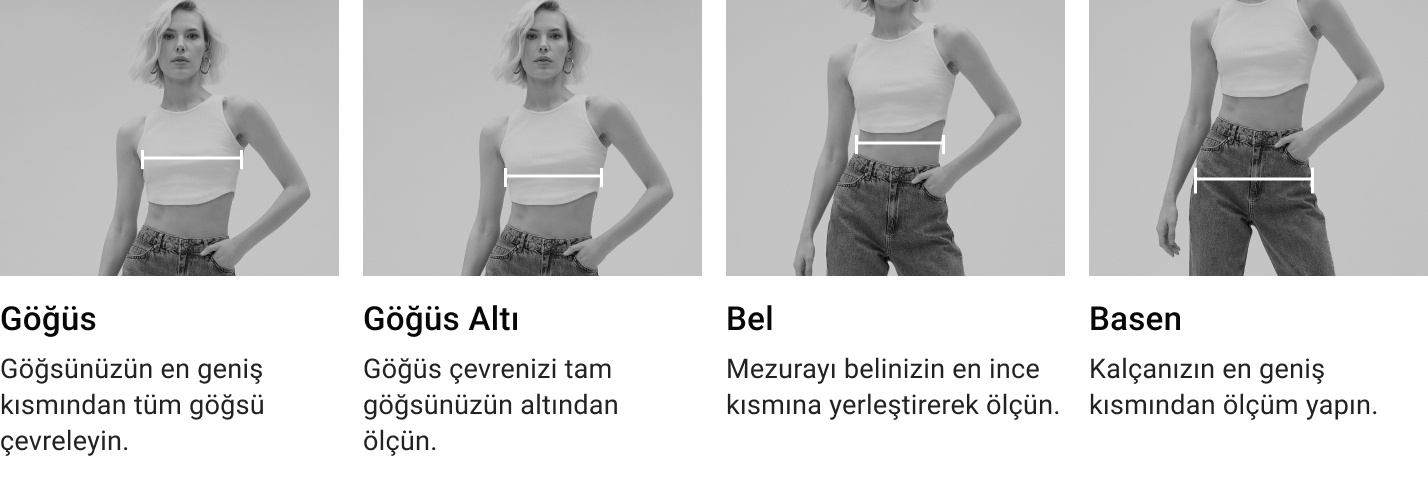 Bedeninizi nasıl ölçmelisiniz? (Kadın Mayo)