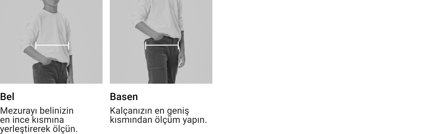 Bedeninizi nasıl ölçmelisiniz? (Erkek Çocuk Alt Giyim)