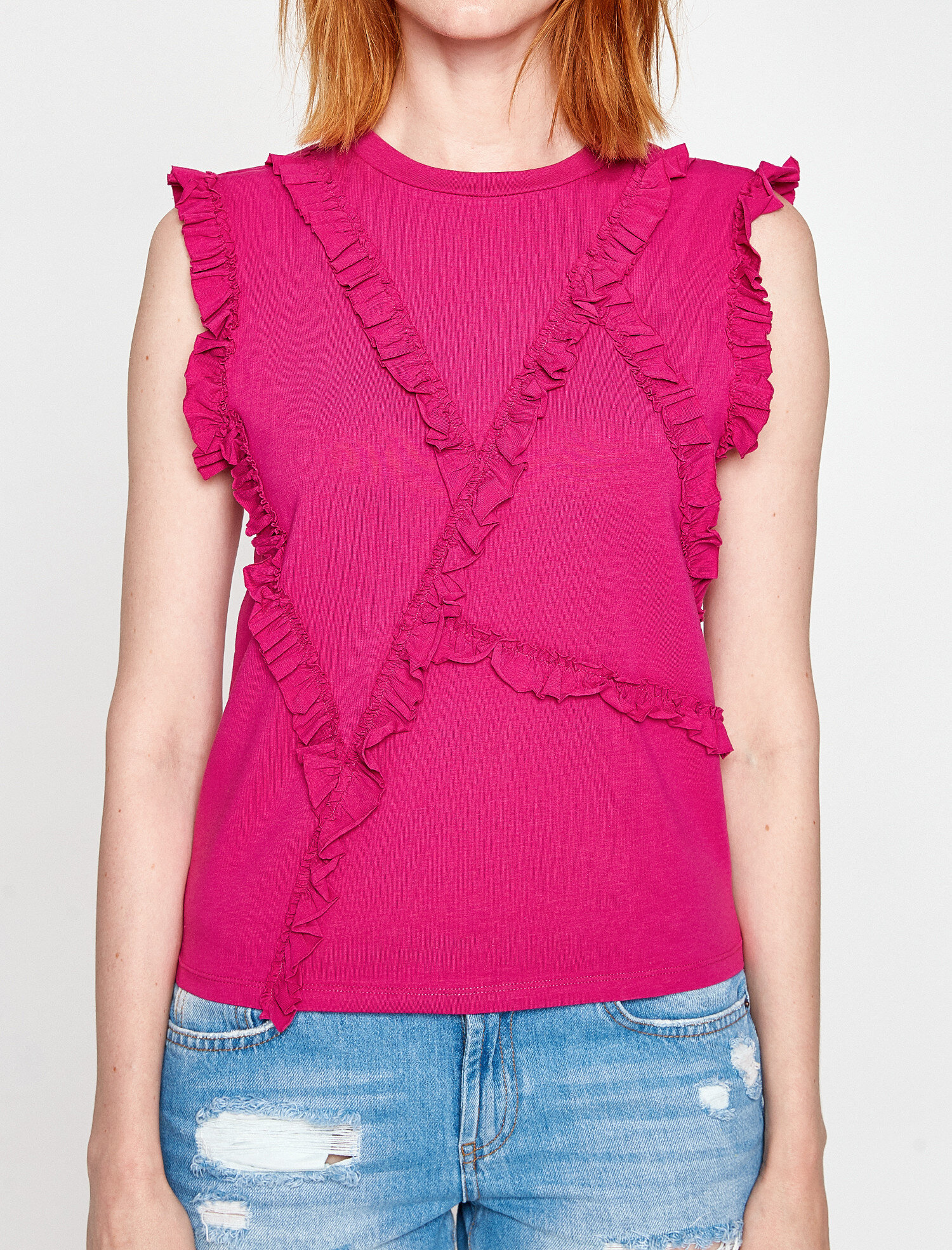   Fırfır Detaylı Bluz