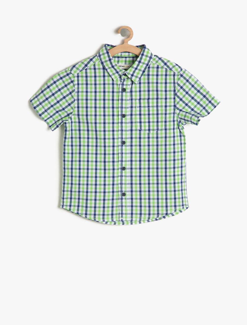  Erkek Çocuk Kareli Gömlek