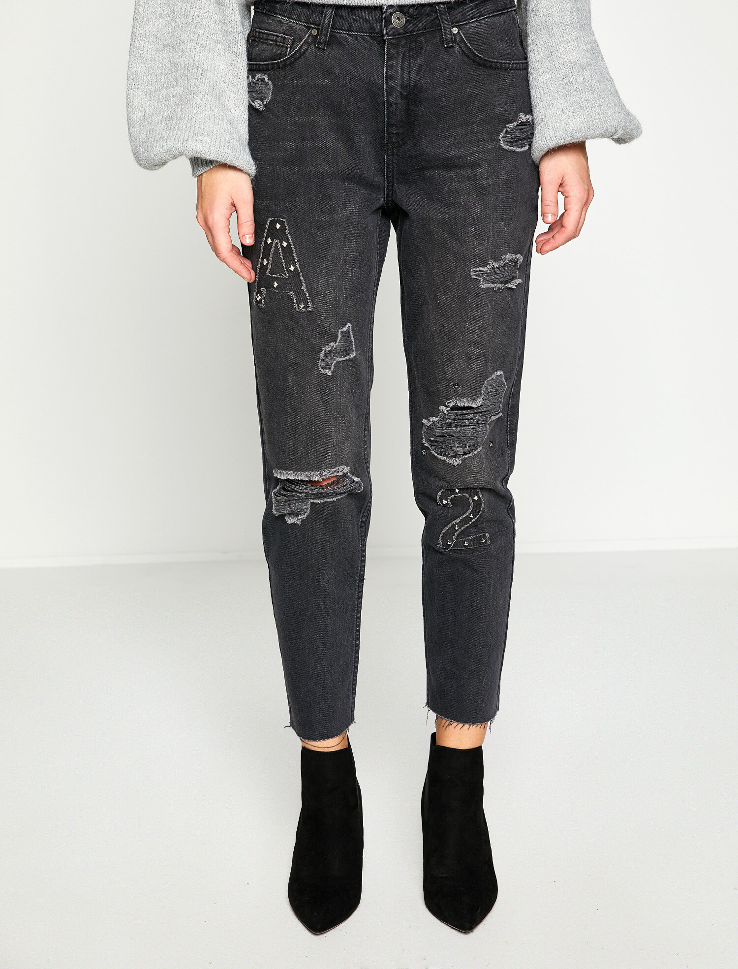 Boyfriend Jean - Rahat Kesim Düz Paça Pantolon