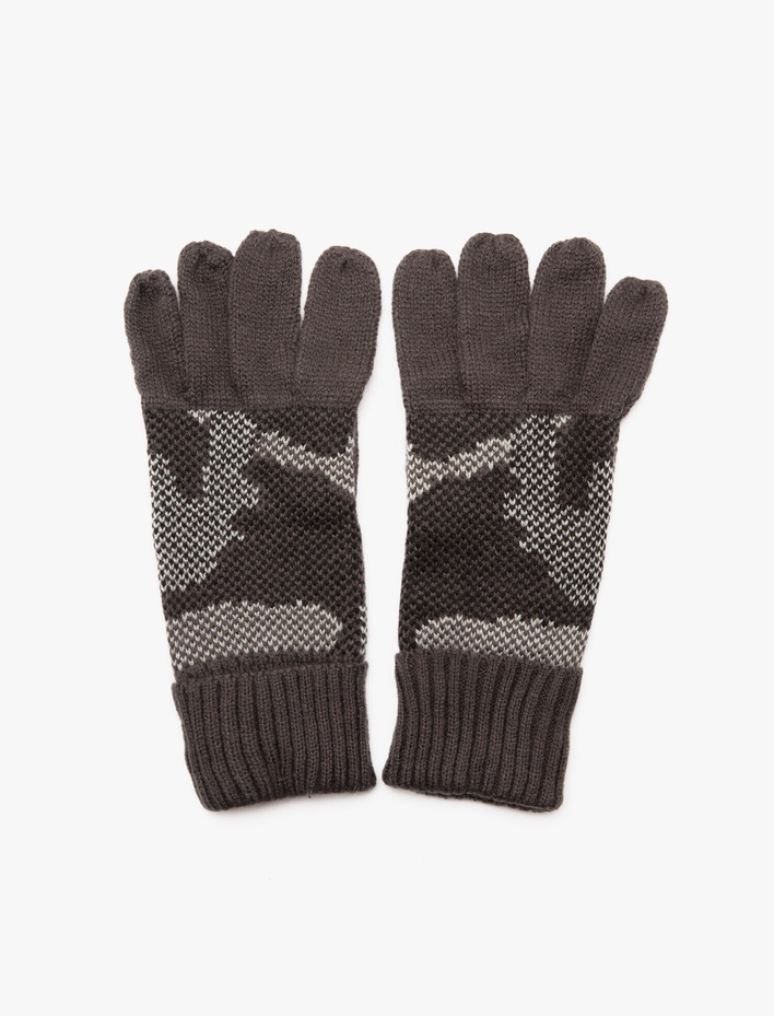 Erkek Kamuflaj Desenli Eldiven