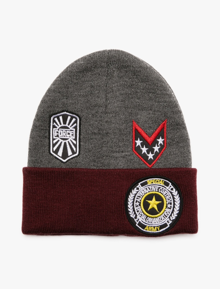 Erkek Çocuk Aplikeli Bere