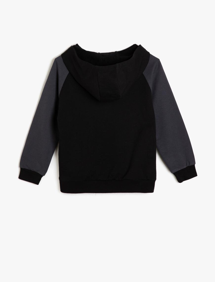  Erkek Çocuk Emoji Baskılı Sweatshirt