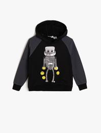 Emoji Baskılı Sweatshirt