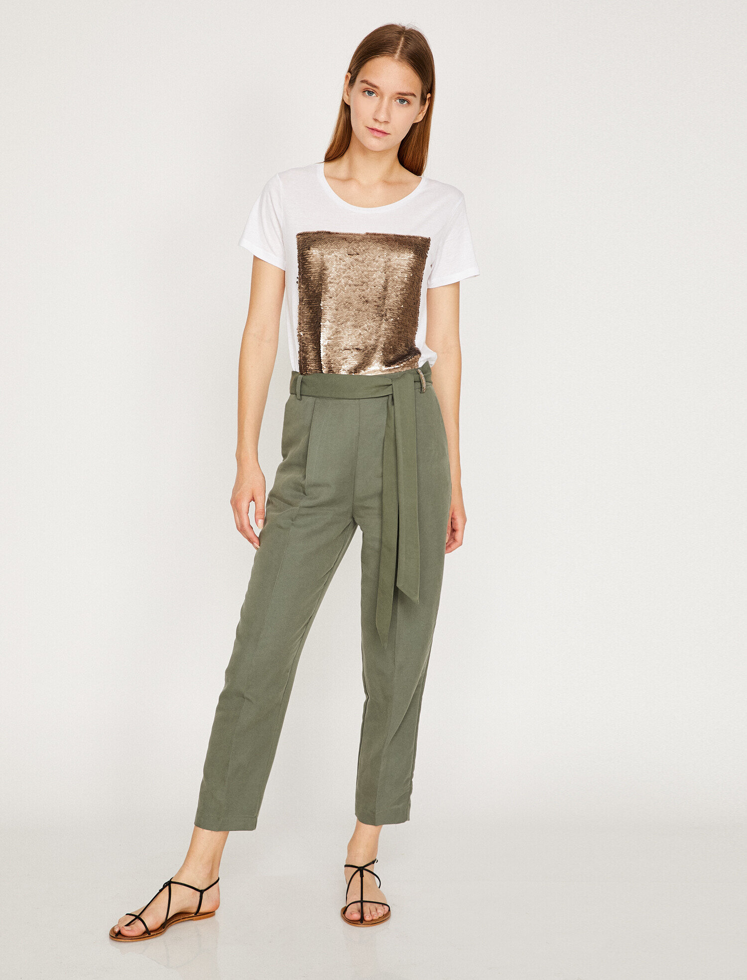   Beli Bağlamalı Pantolon