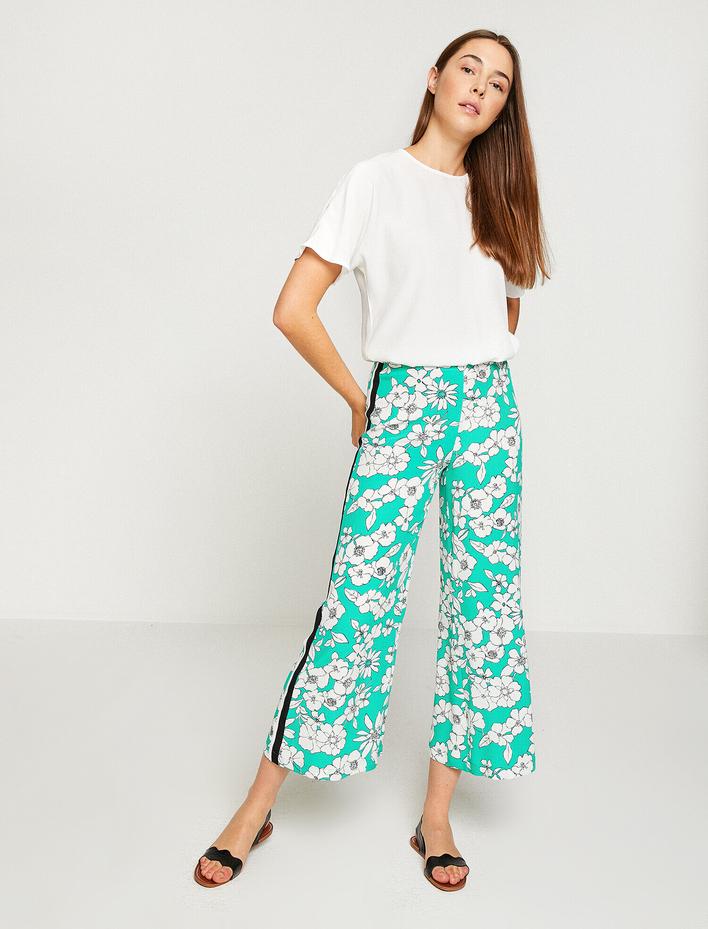  Çiçekli Pantolon
