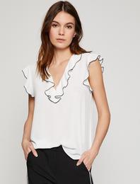 Fırfır Detaylı Bluz