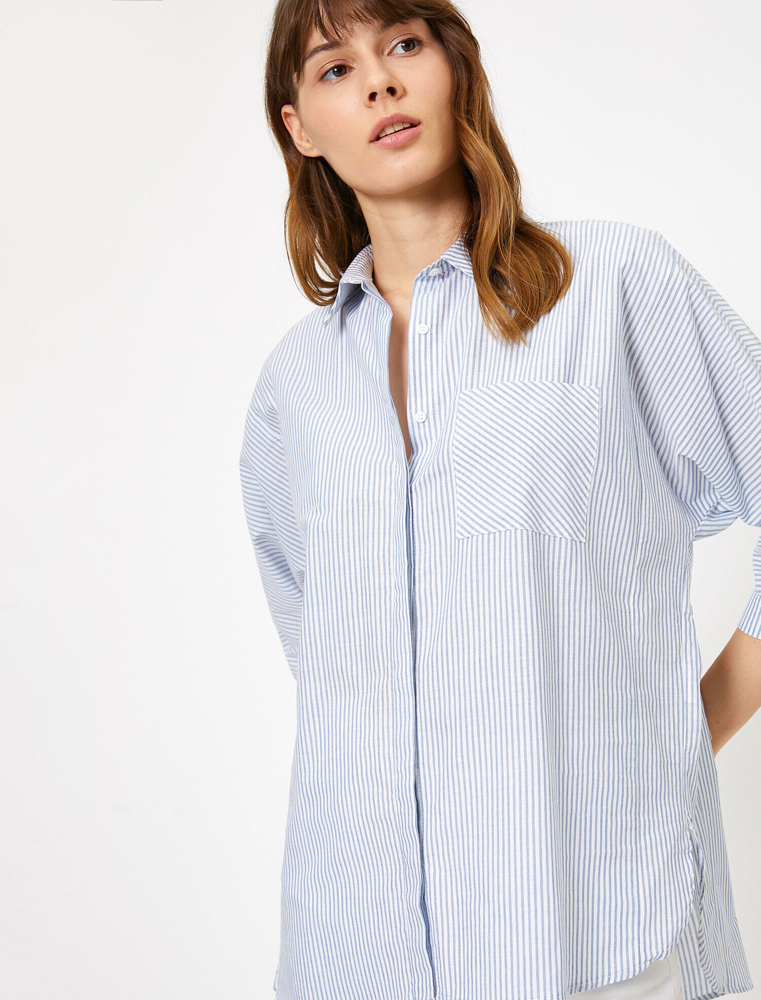   Cep Detaylı Gömlek