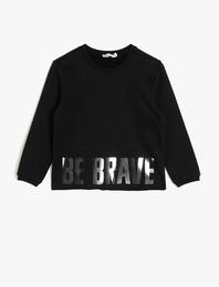 Baskılı Sweatshirt Uzun Kollu