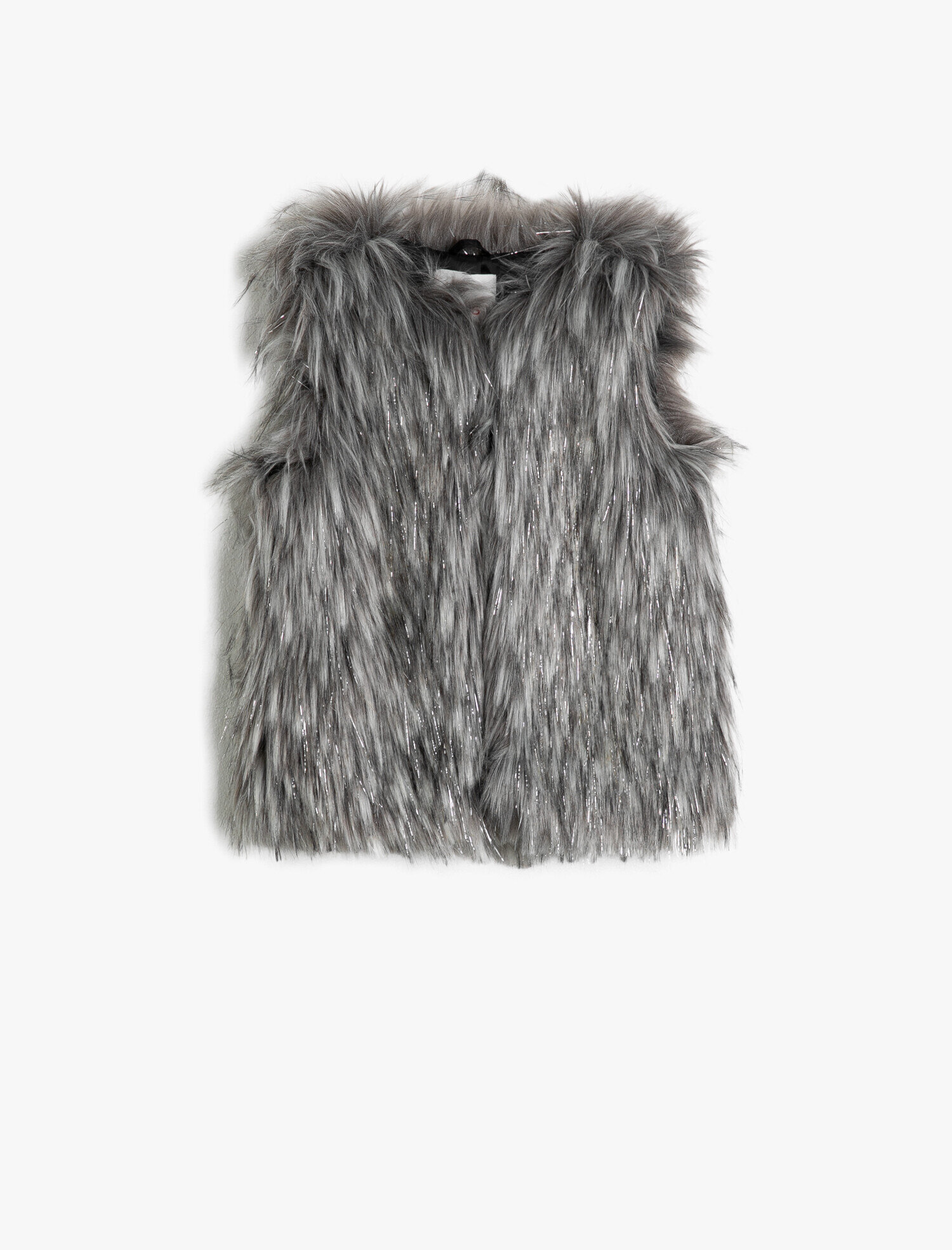  Kız Çocuk Suni Kürk Detaylı Yelek