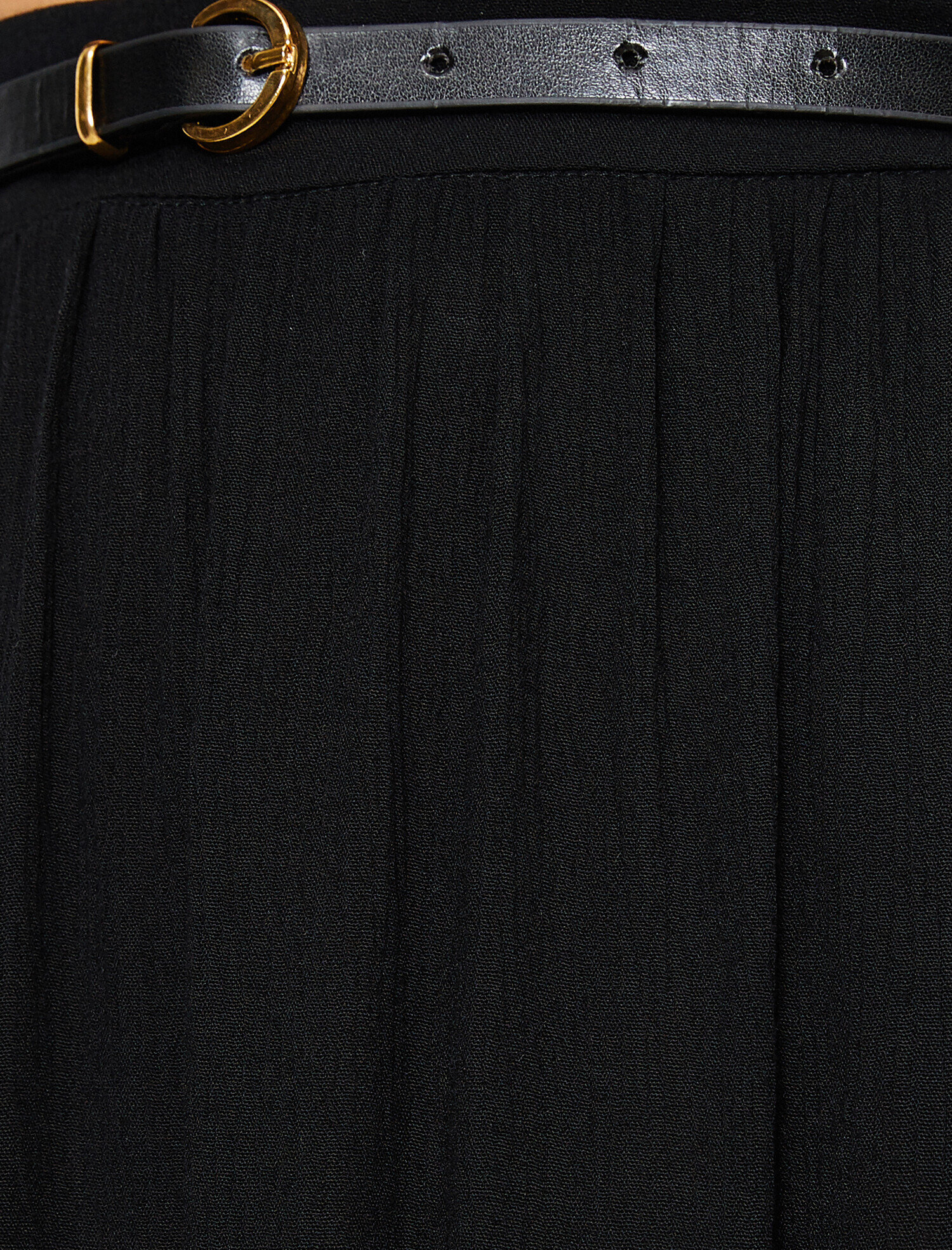   Yüksek Bel Kemerli Uzun Etek