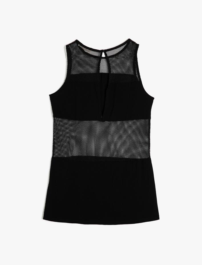  Bisiklet Yaka Tunik