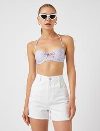 Desenli Bikini Üstü