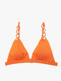 Omuz Askısı Detaylı Bikini Üstü