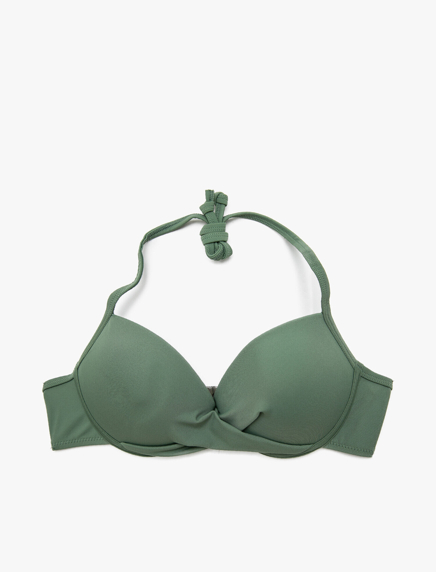   Bağlama Detaylı Bikini Üstü