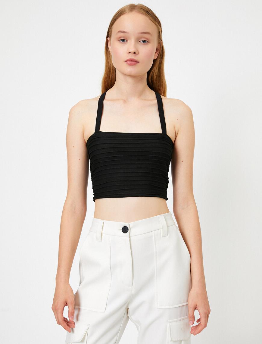   İnce Askılı Crop Atlet