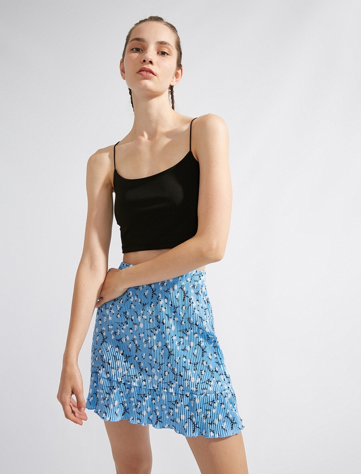  İnce Askılı Crop Atlet