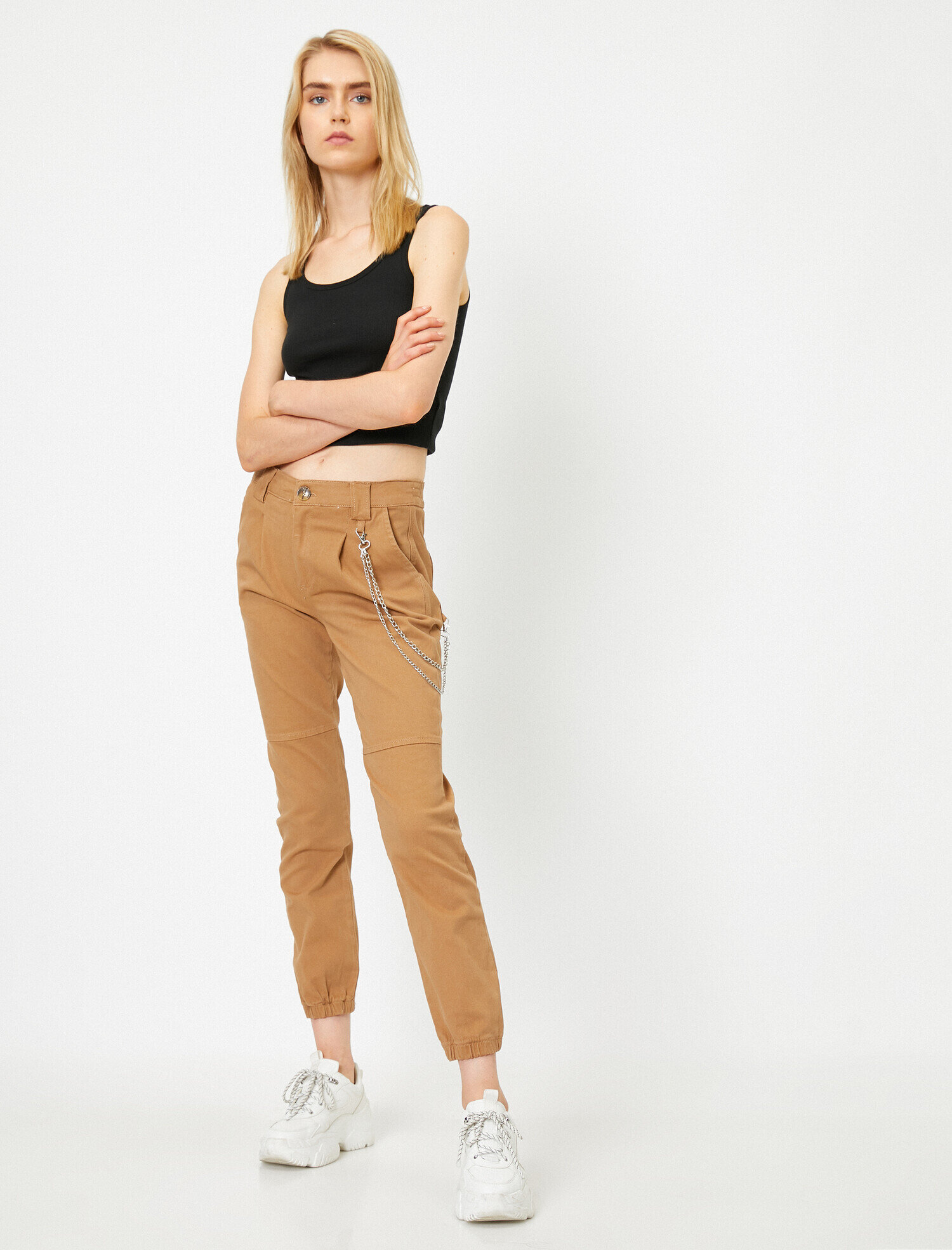   Pamuklu Cep Detaylı Jogger Pantolon