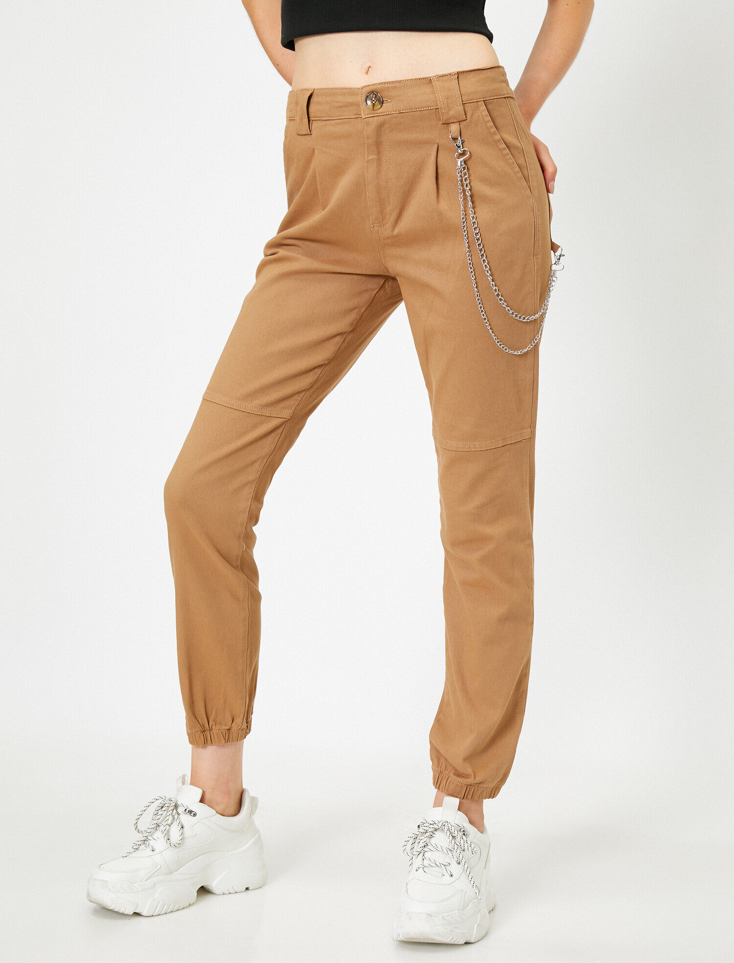   Pamuklu Cep Detaylı Jogger Pantolon