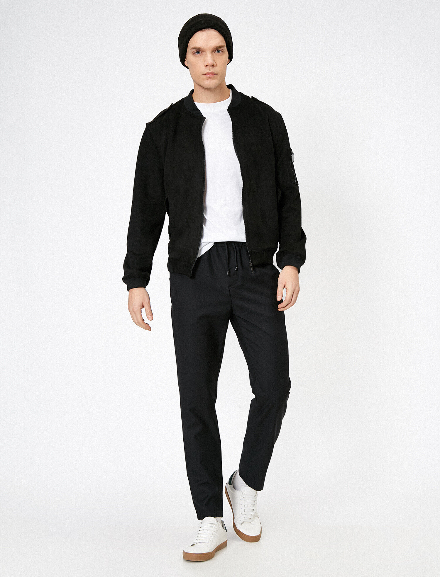   Beli Bağlamalı ve Lastikli Rahat Fit Pantolon