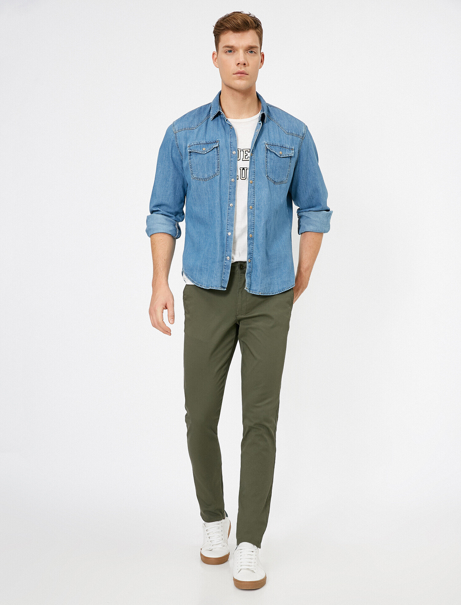   Cep Detaylı Skinny Fit Pantolon