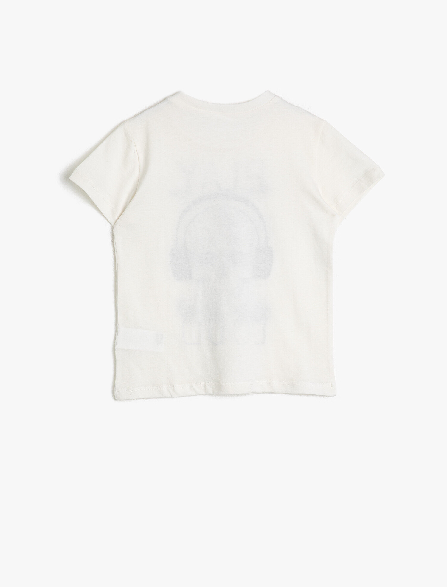  Erkek Çocuk Baskılı Pamuklu Kısa Kollu Bisiklet Yaka Tişört