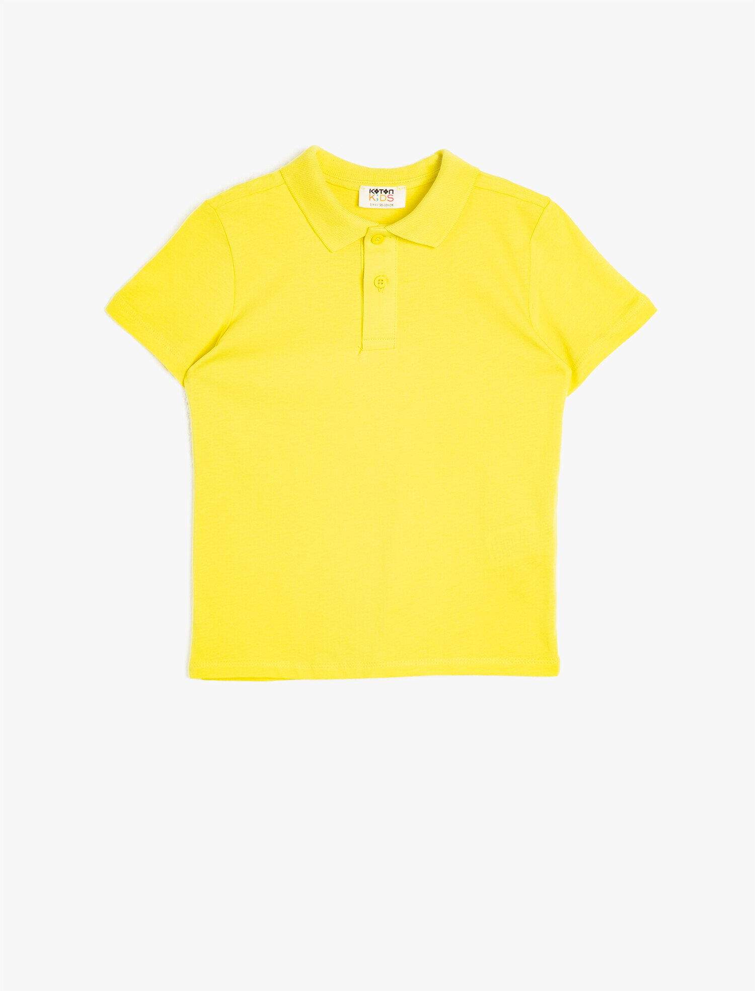  Erkek Çocuk Polo Yaka Pamuklu Düğmeli Kısa Kollu Tişört