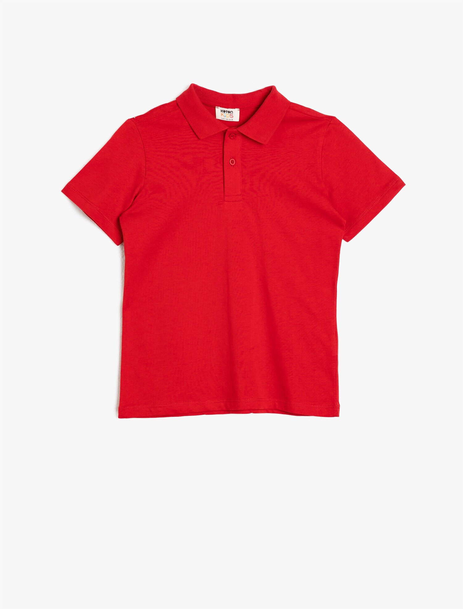  Erkek Çocuk Polo Yaka Pamuklu Düğmeli Kısa Kollu Tişört