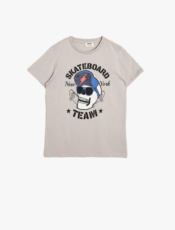 Erkek Çocuk Yazılı Baskılı Tişört