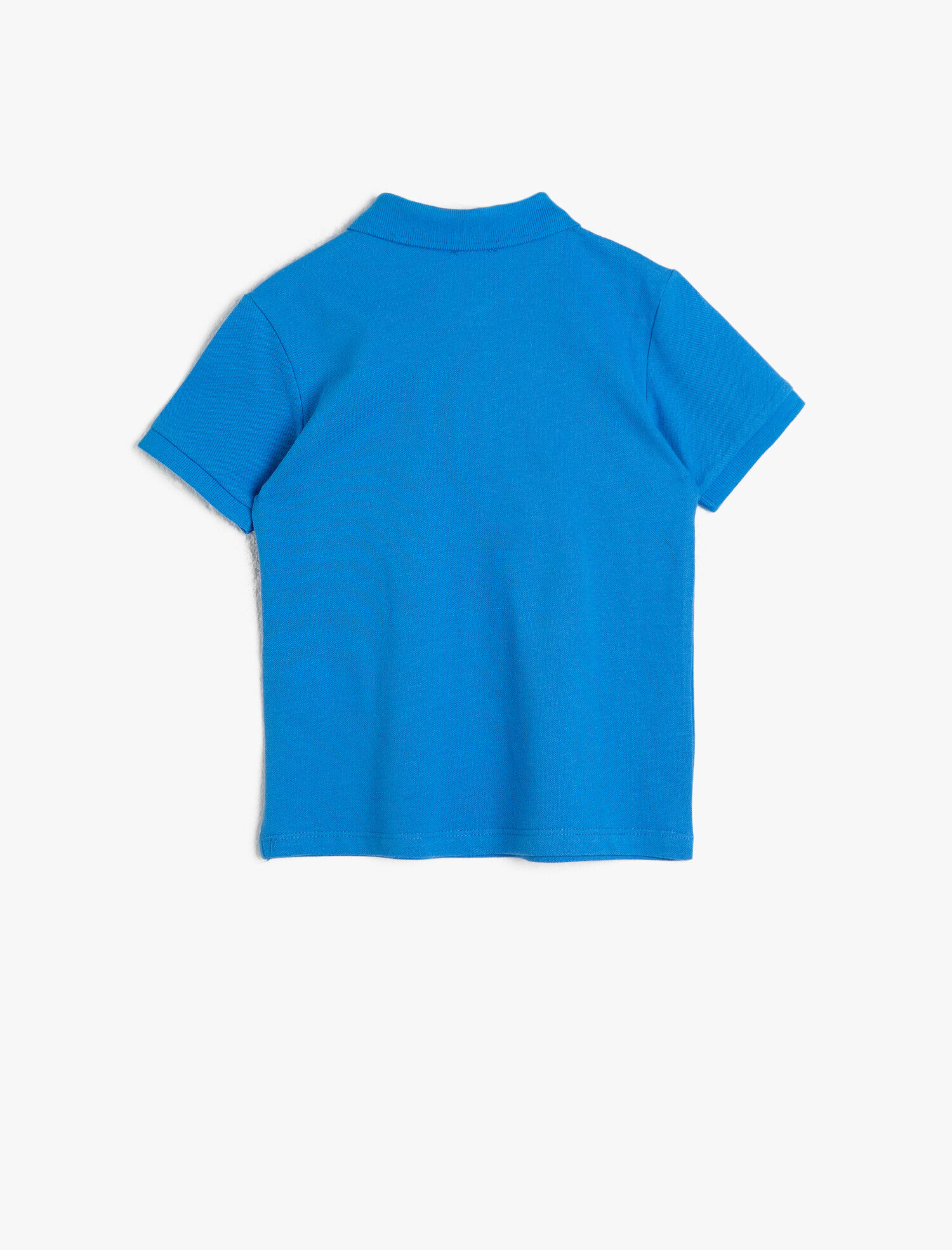  Erkek Çocuk Basic Kol Ucu Triko Detaylı Polo Pike Tişört