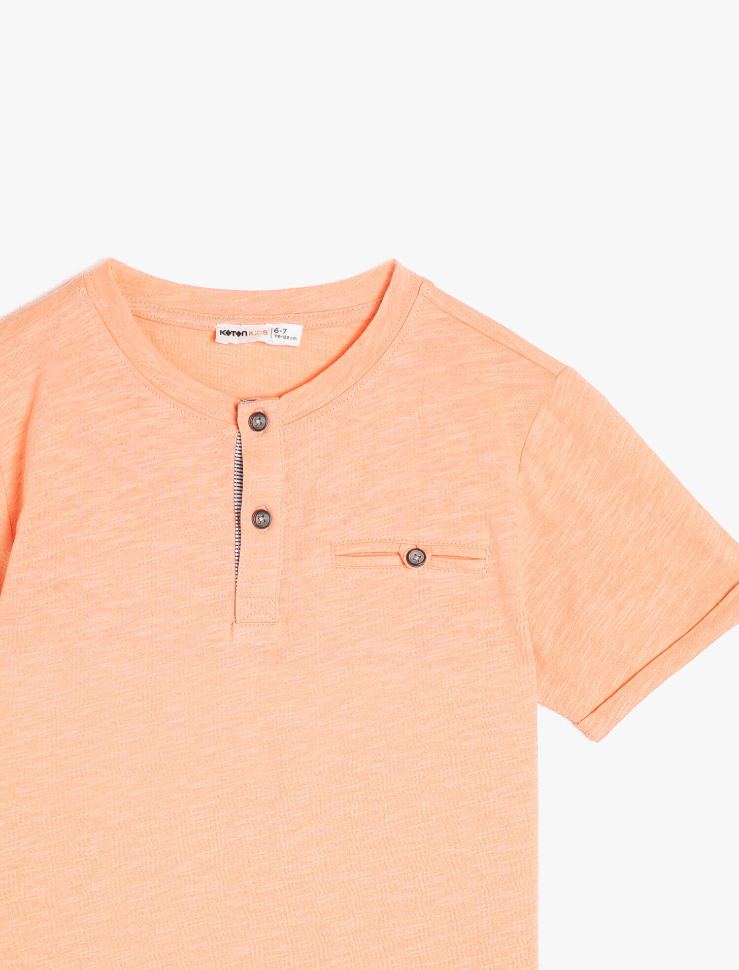  Erkek Çocuk Pamuklu Düğmeli Yaka Düğmeli Cepli Kısa Kollu Tişört