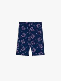 Normal Bel Unicorn Baskılı Tayt